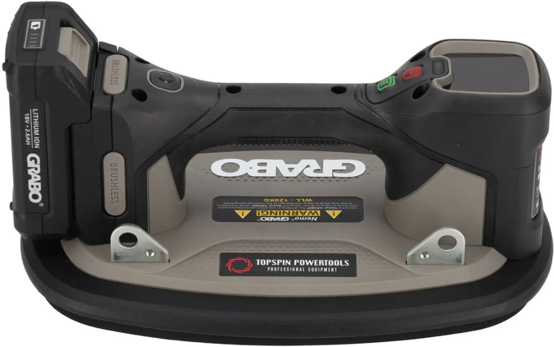 Grabo Pro Brushless in Tas - Zuignap 29cm - 120kg - Zwart
