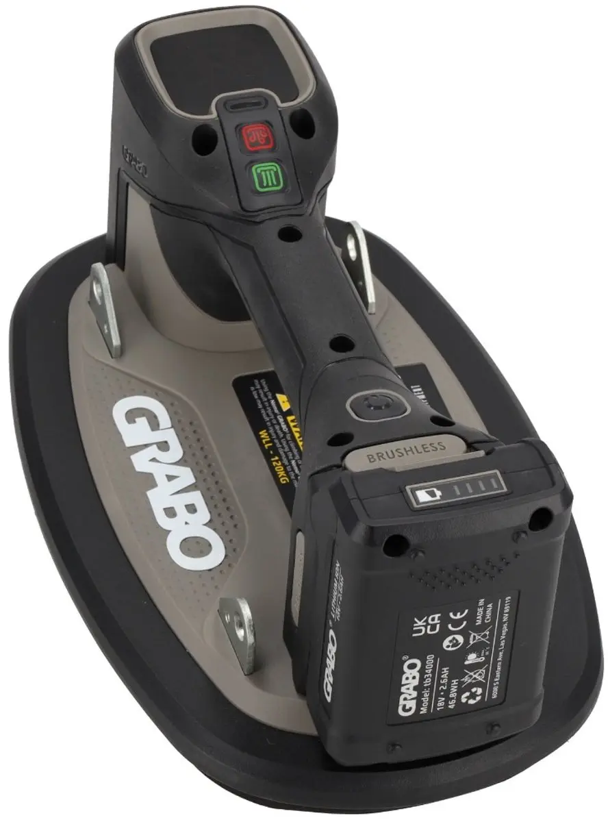 Grabo Pro Brushless in Koffer - Zuignap 29cm - 120kg