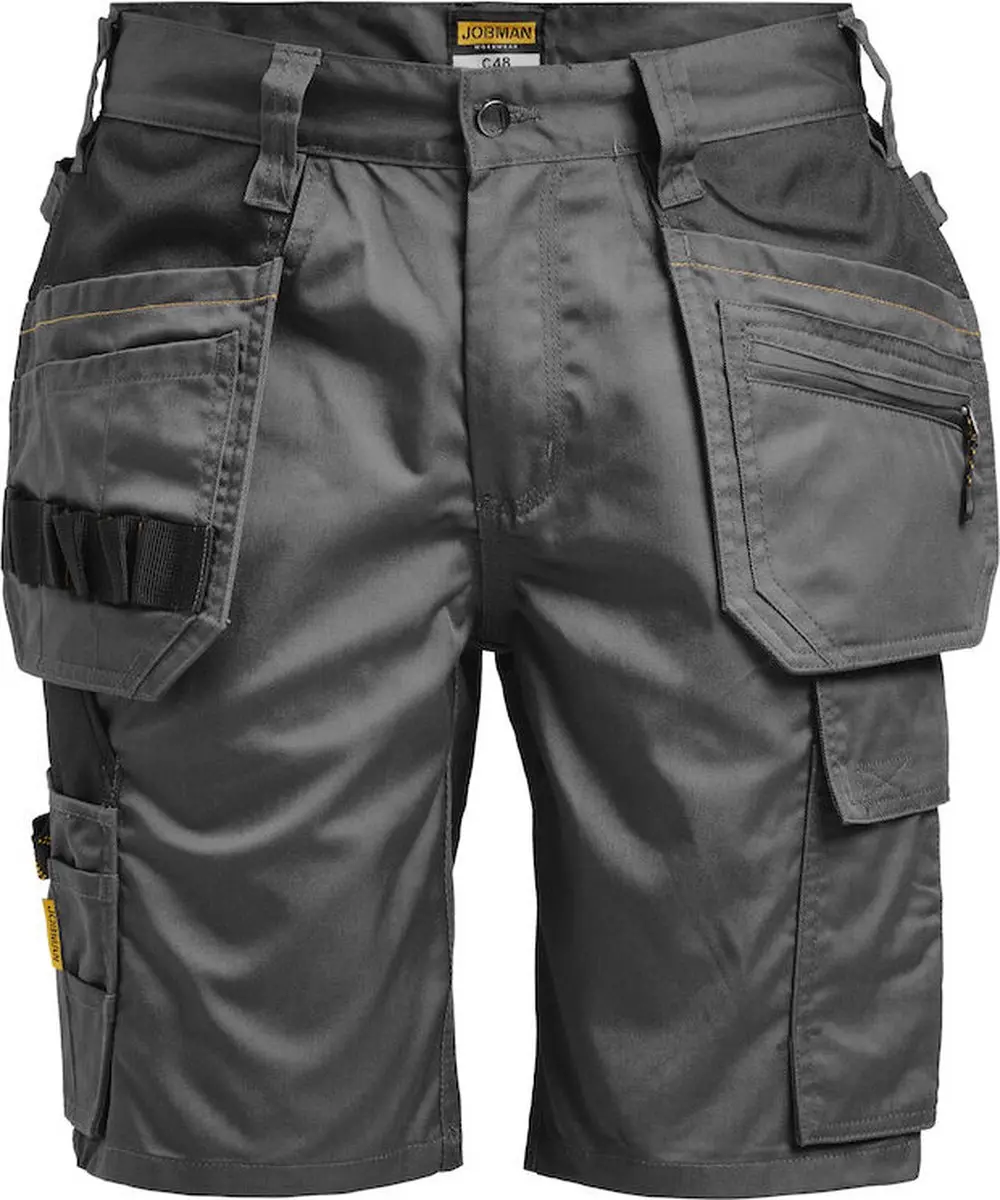 Jobman Practical 2722 Korte Werkbroek - Donker Grijs - Maat 50
