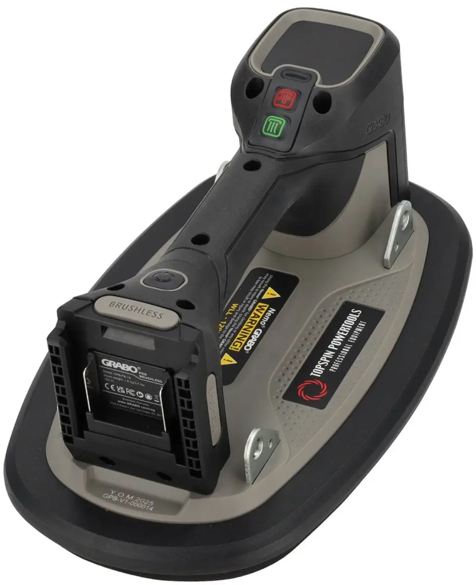 Grabo Pro Brushless Zuignap 120kg - Rood/Grijs