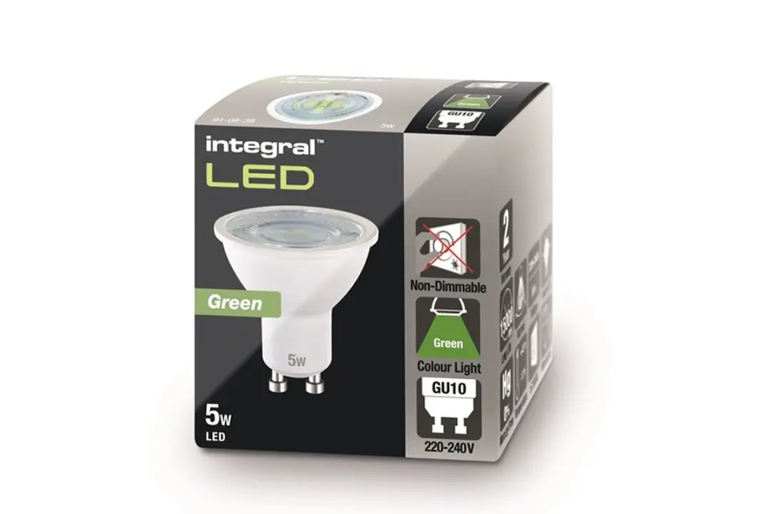 Integral GU10 LED Spot 5W Groen