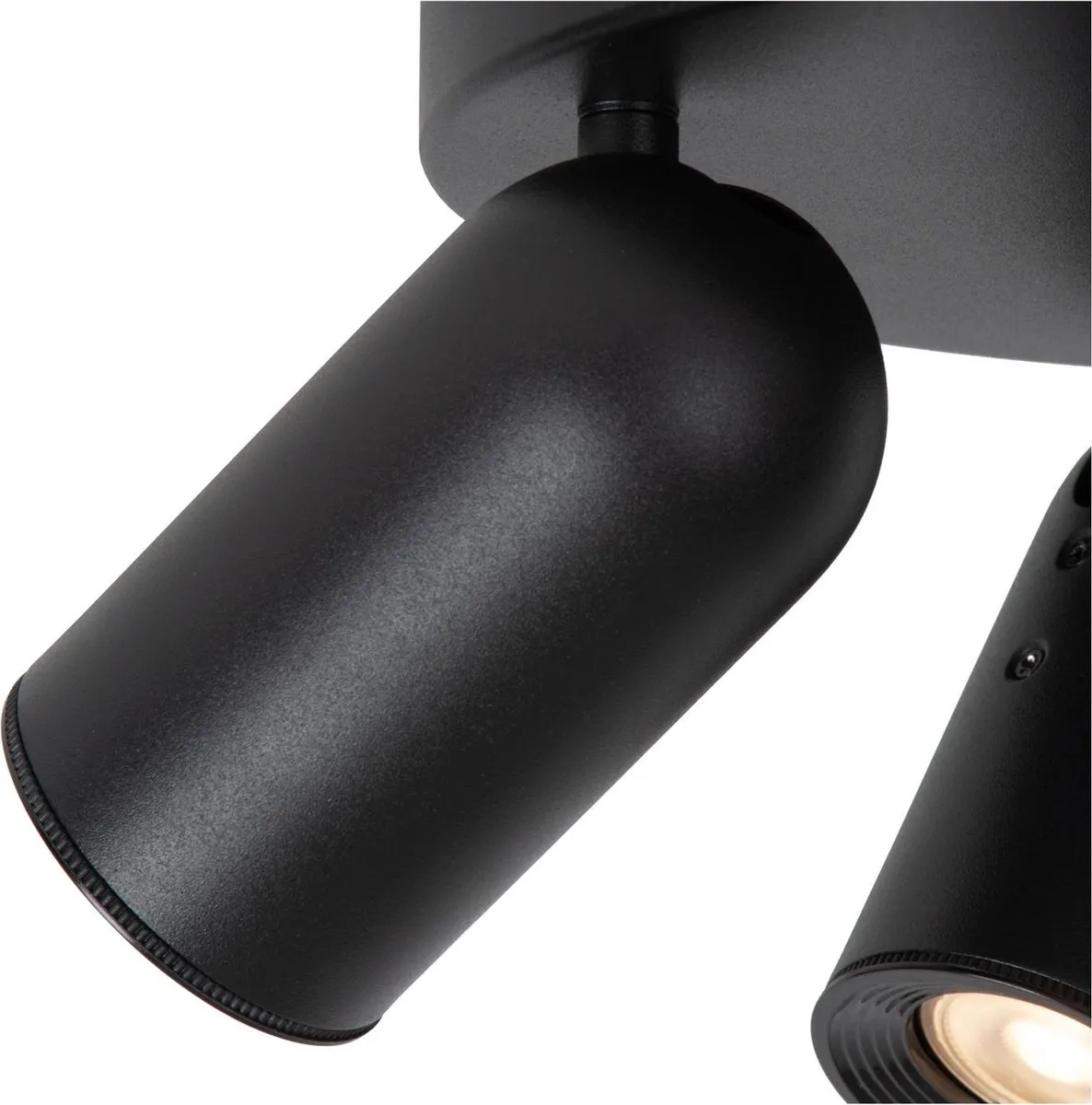 Lucide PUNCH Plafondspot Ø21cm 3xGU10 - Zwart