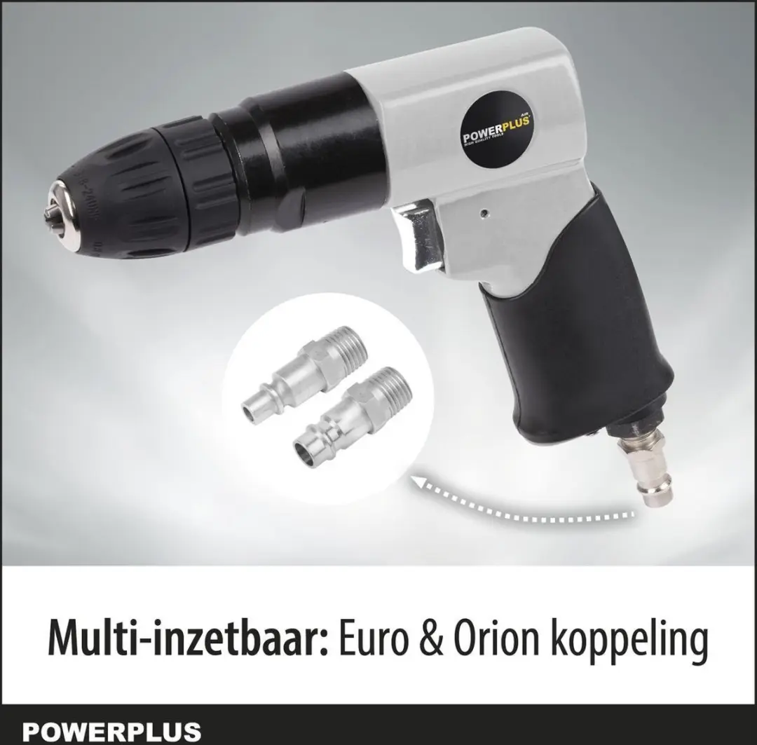 Powerplus POWAIR0802 Pneumatische Schroefboormachine 24Nm - 6,2 bar