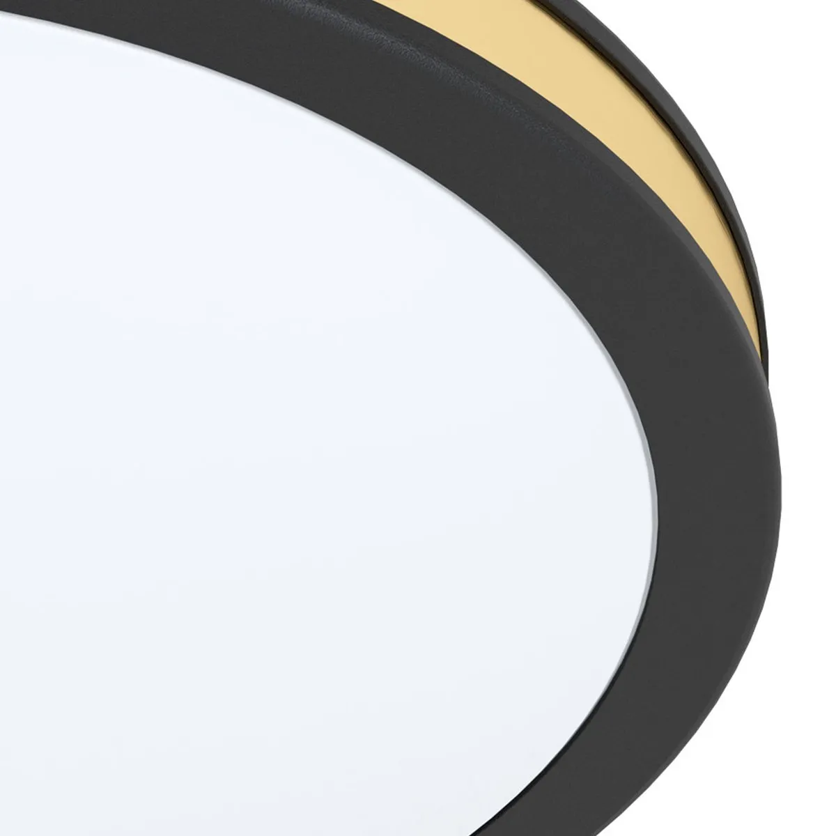 Eglo Pescaito Plafondlamp LED Ø28cm - Zwart/Wit/Goud