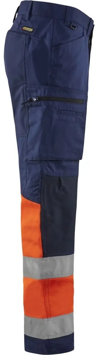 Blåkläder Werkbroek 1551-1811 High Vis - 92 - Marineblauw/Oranje