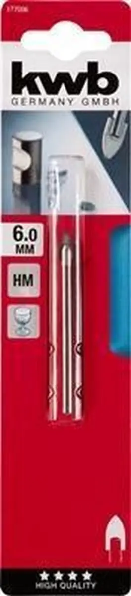 KWB Glasboor 6mm HM Punt - Metaal/Keramiek/Glazuur - 177006 - afbeelding 6 van 6