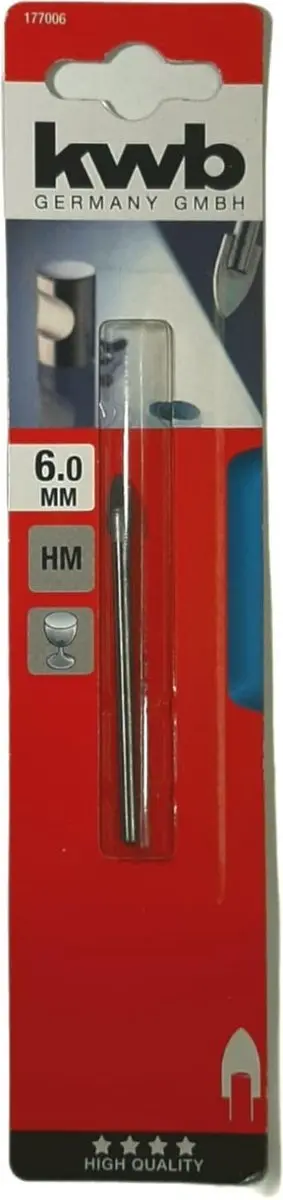 KWB Glasboor 6mm HM Punt