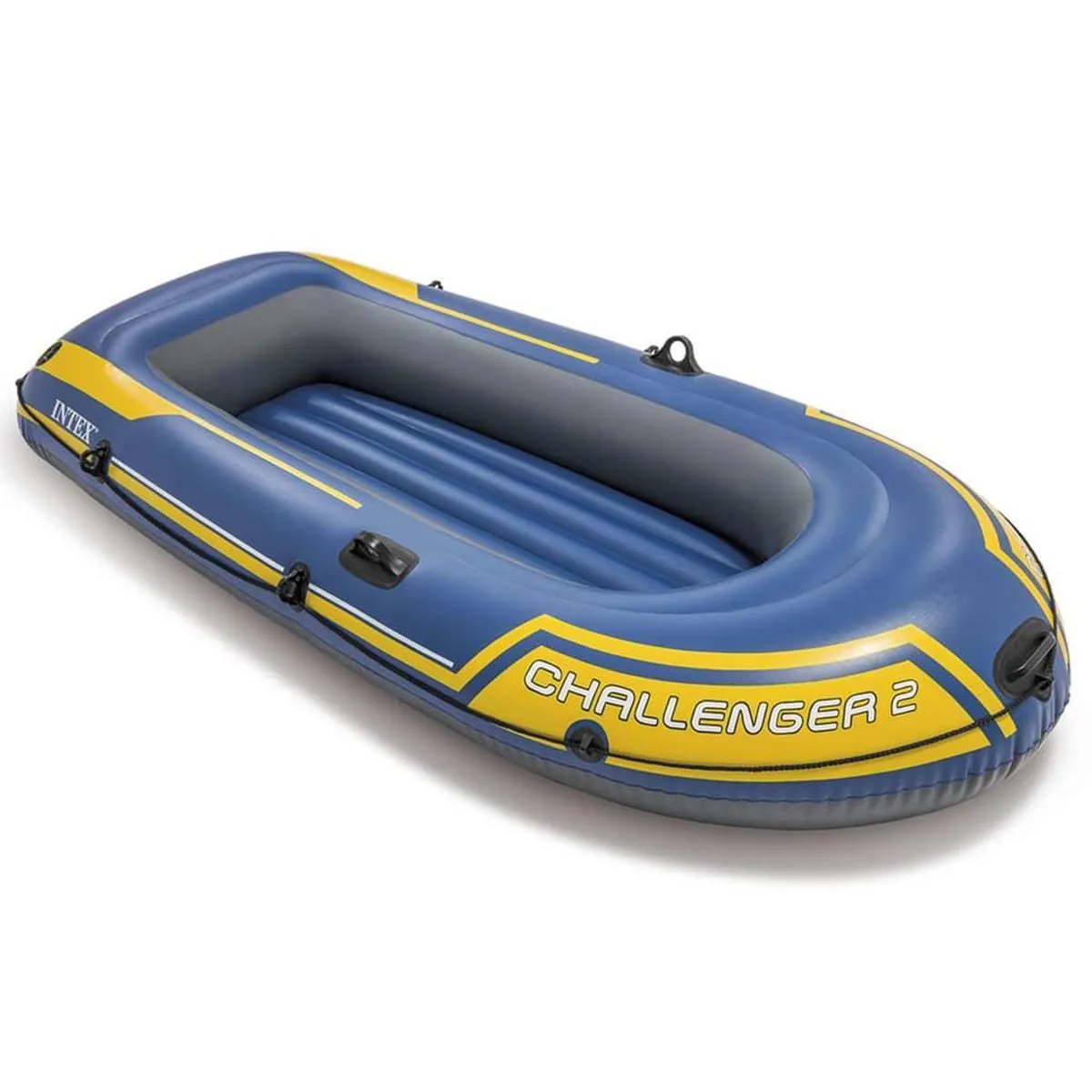 Intex Challenger 2 Opblaasboot 68367NP - Blauw/Geel