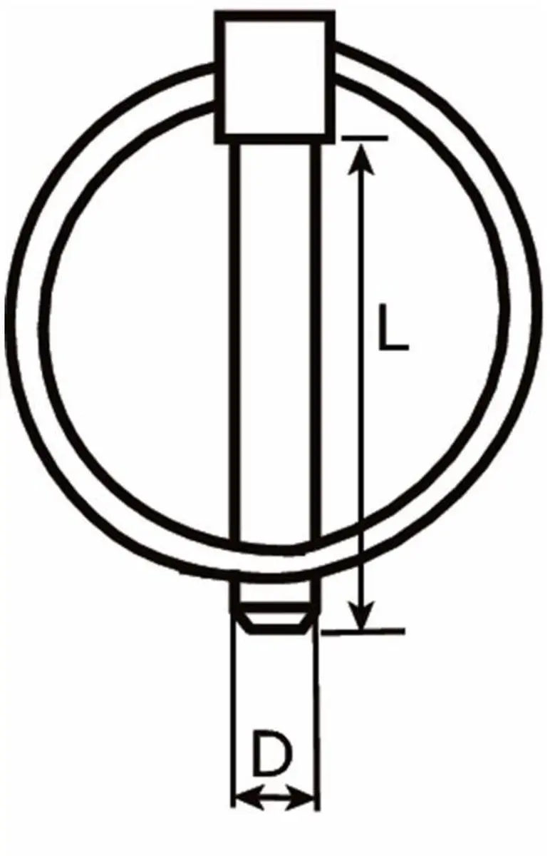 Dulimex Borgpen Verzinkt 8mm - 5 Stuks