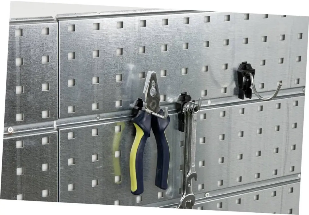Raaco 110761 Gereedschapshaak Clip 3-50mm - 5 Stuks - Zwart/Zilver
