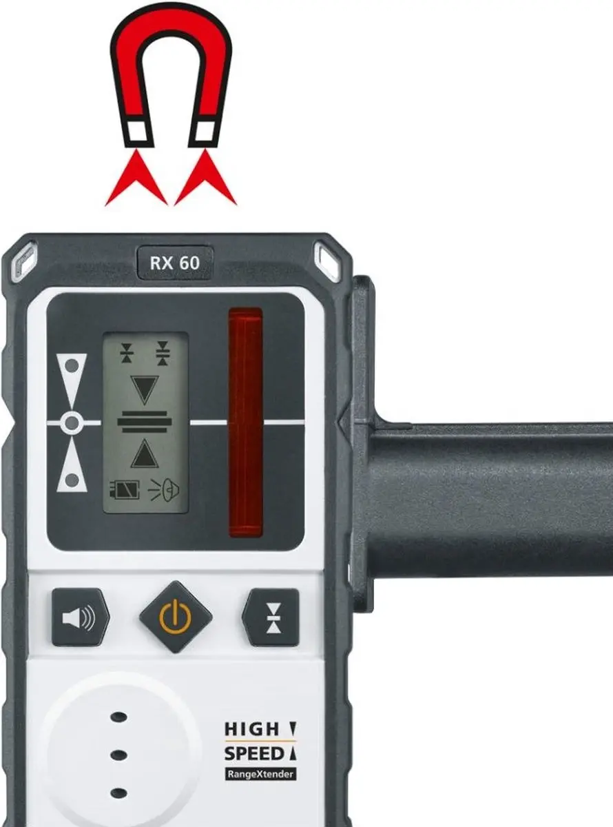 Laserliner RangeXtender 60 Handontvanger - Rood - 60m - afbeelding 6 van 6