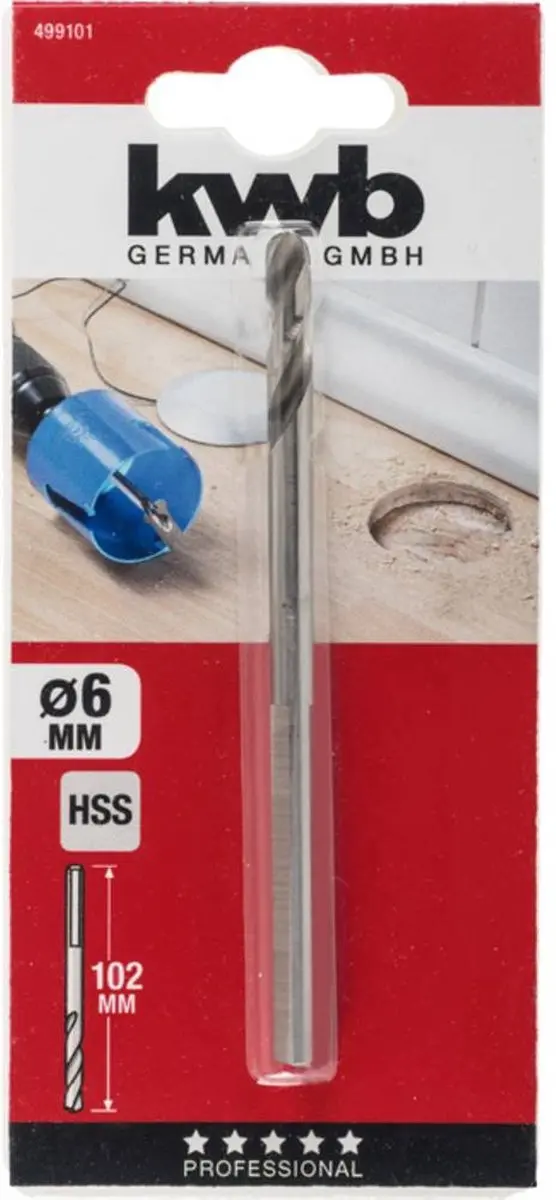 KWB Centreerboor 6mm - Metaal
