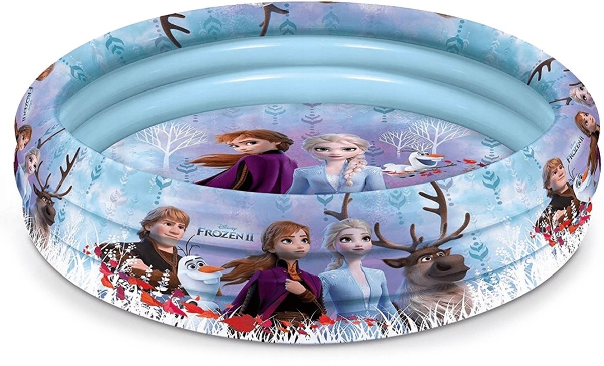 DISNEY Frozen OPBLAASBAAR zwembad voor in de tuin, rond kinderzwembad BESTWAY 100 cm