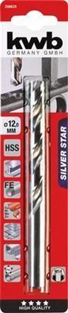 KWB HSS Silverstar Metaalboor 12mm - Metaal
