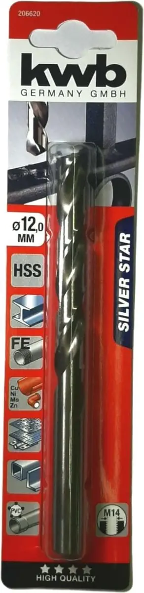 KWB HSS Silverstar Metaalboor 12mm