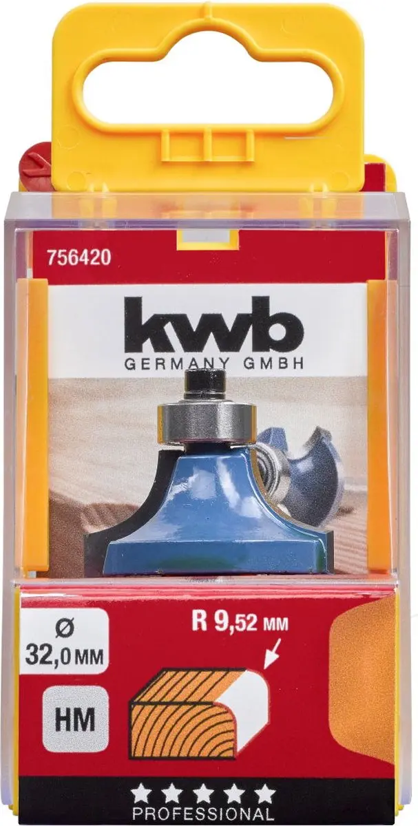 KWB Afrondfrees Hardmetaal