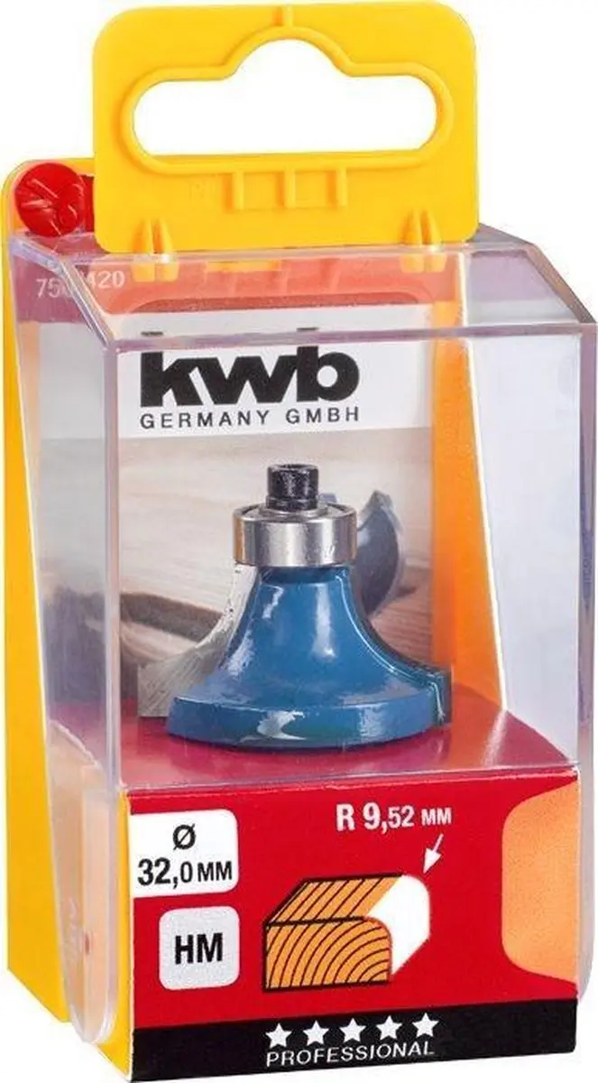 KWB Afrondfrees Hardmetaal