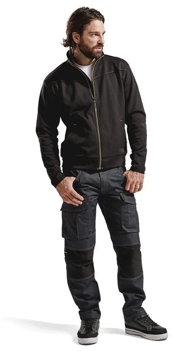 Blåkläder Service Sweatshirt 3362-2526 - Zwart/High Vis Geel XS