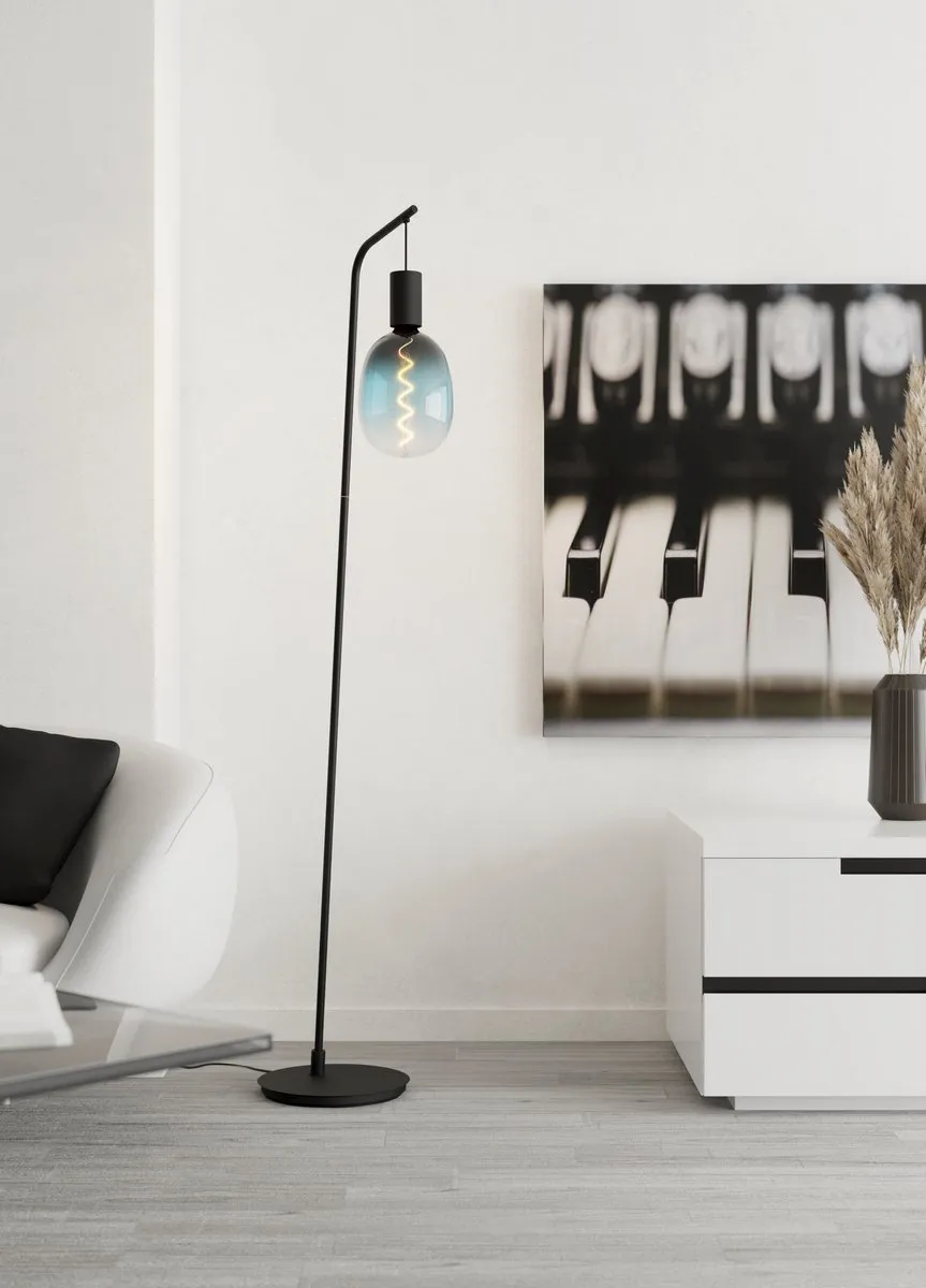 Eglo Cranley Vloerlamp E27 - 170 cm - Zwart