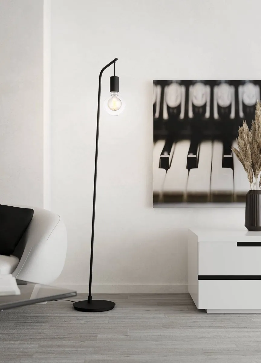 Eglo Cranley Vloerlamp E27 - 170 cm - Zwart - afbeelding 6 van 6