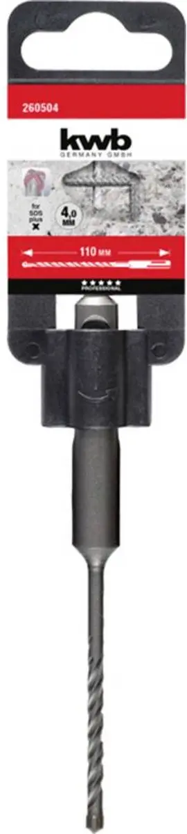 KWB Hamerboor SDS-Plus 10x460mm Cross-tip