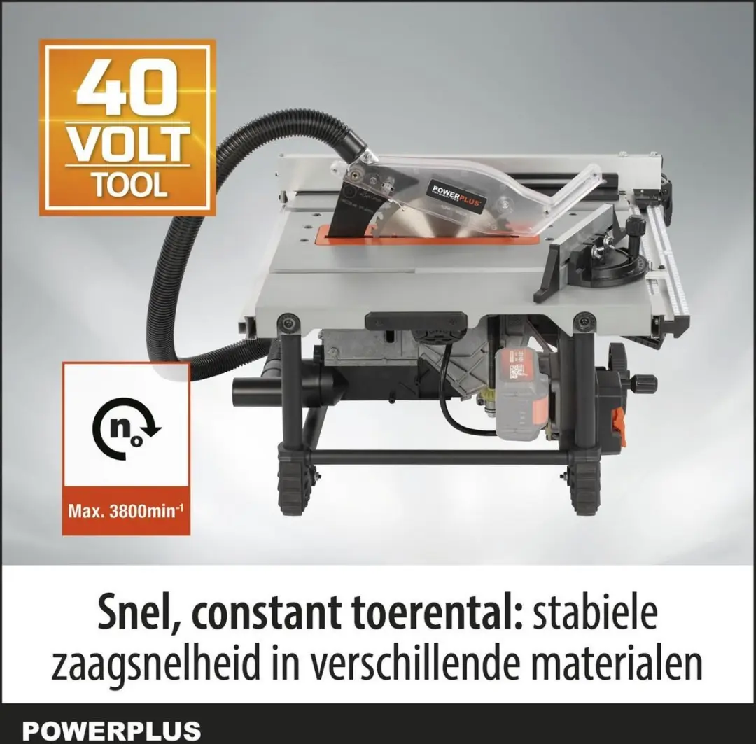 Powerplus POWDP2580 Tafelzaag 210mm - met 1 accu