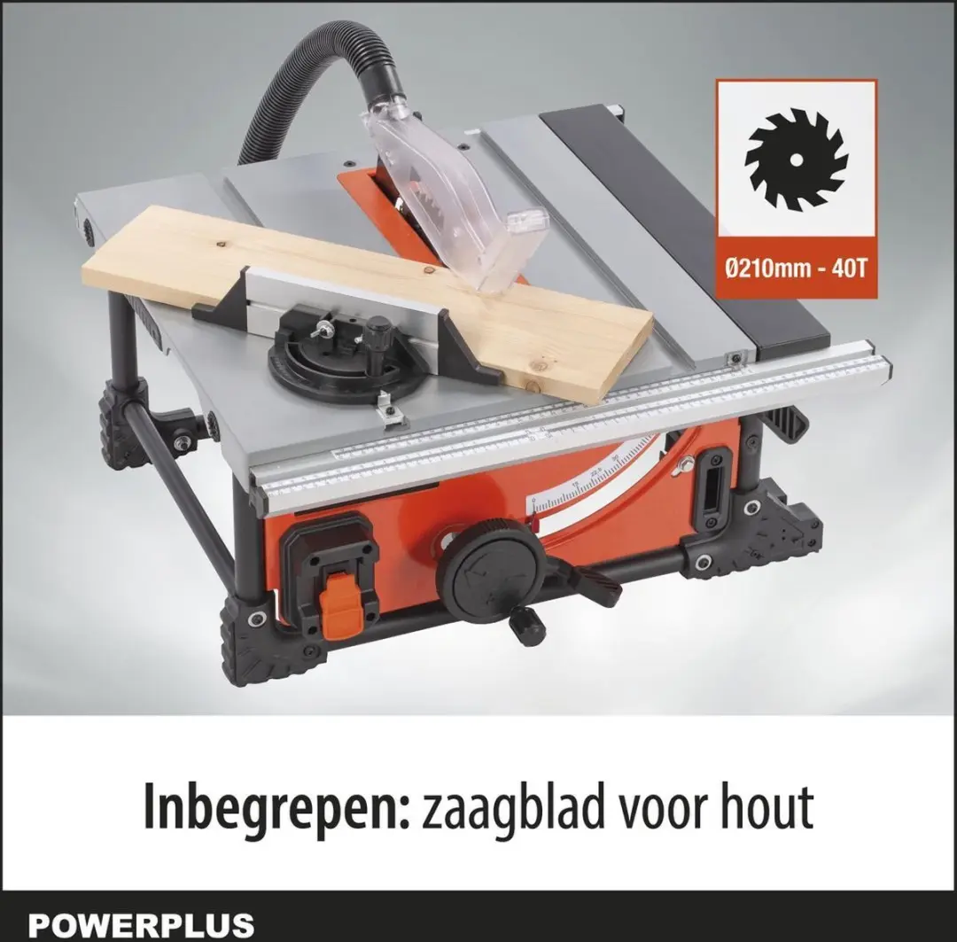 Powerplus POWDP2580 Tafelzaag 210mm - met 1 accu