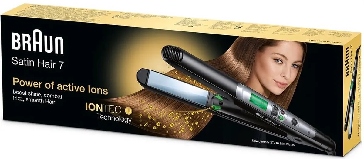 Braun Satin Hair 7 ST710 Stijltang - 15 standen - Zwart