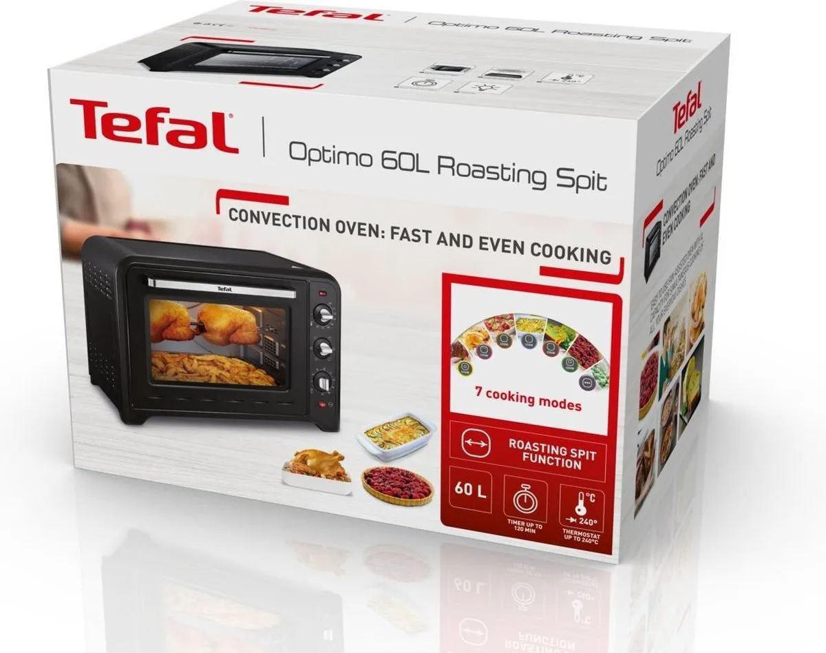 Tefal Optimo OF4958 Grill/Bakoven 60L - 2200W - Zwart