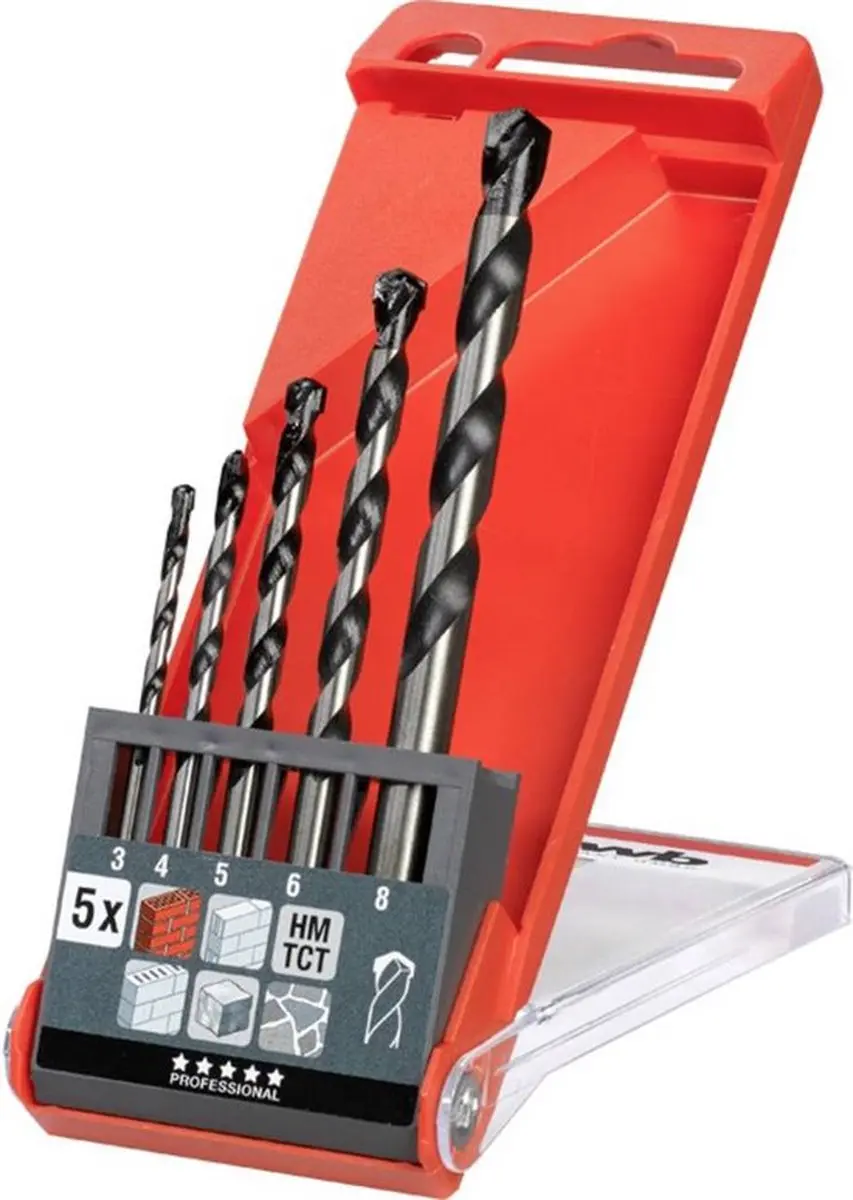 KWB Rocker Betonborenset 5-delig - 3-8mm