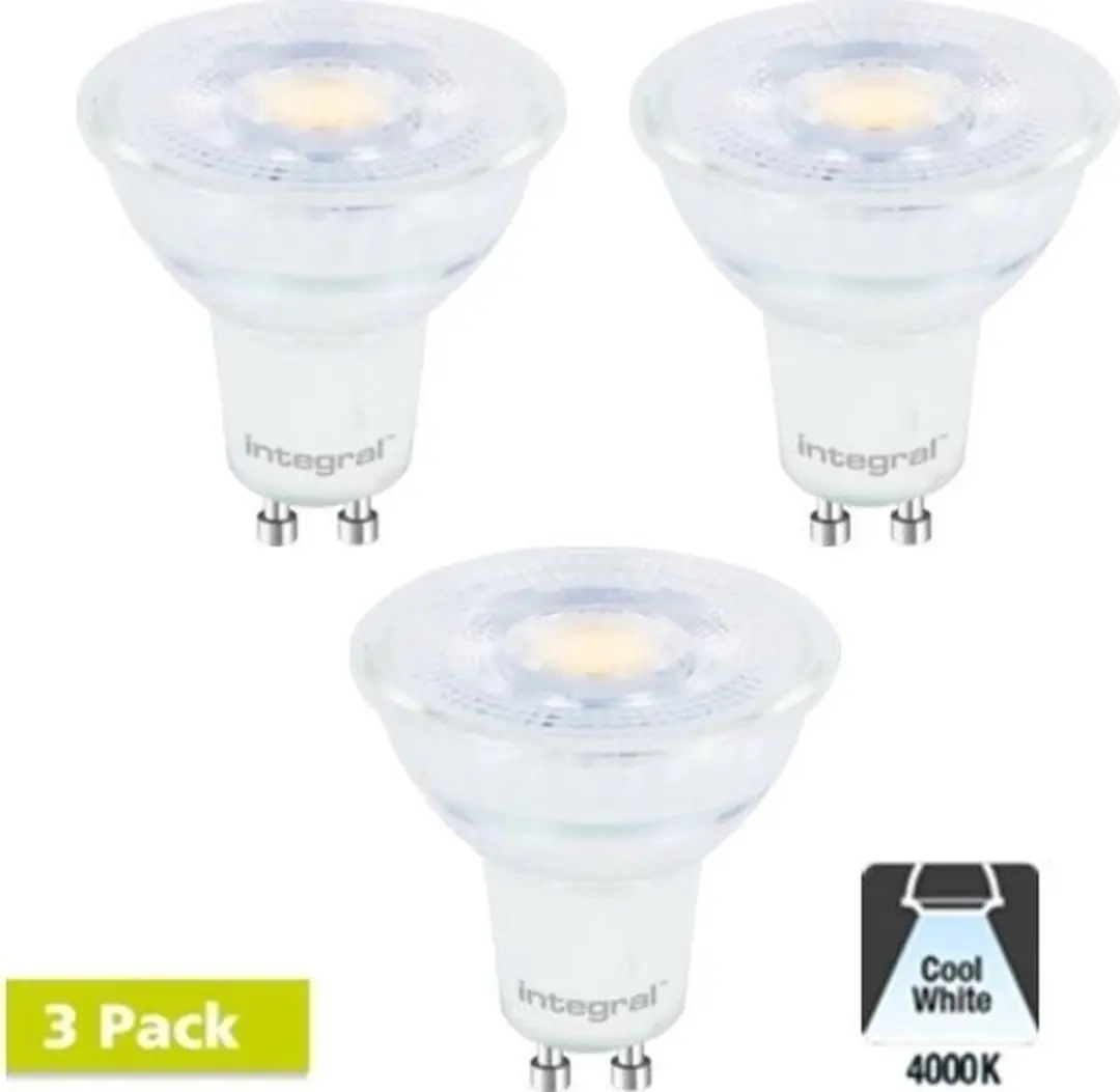 Integral GU10 LED Spot 5,6W 4000K - 3 Stuks