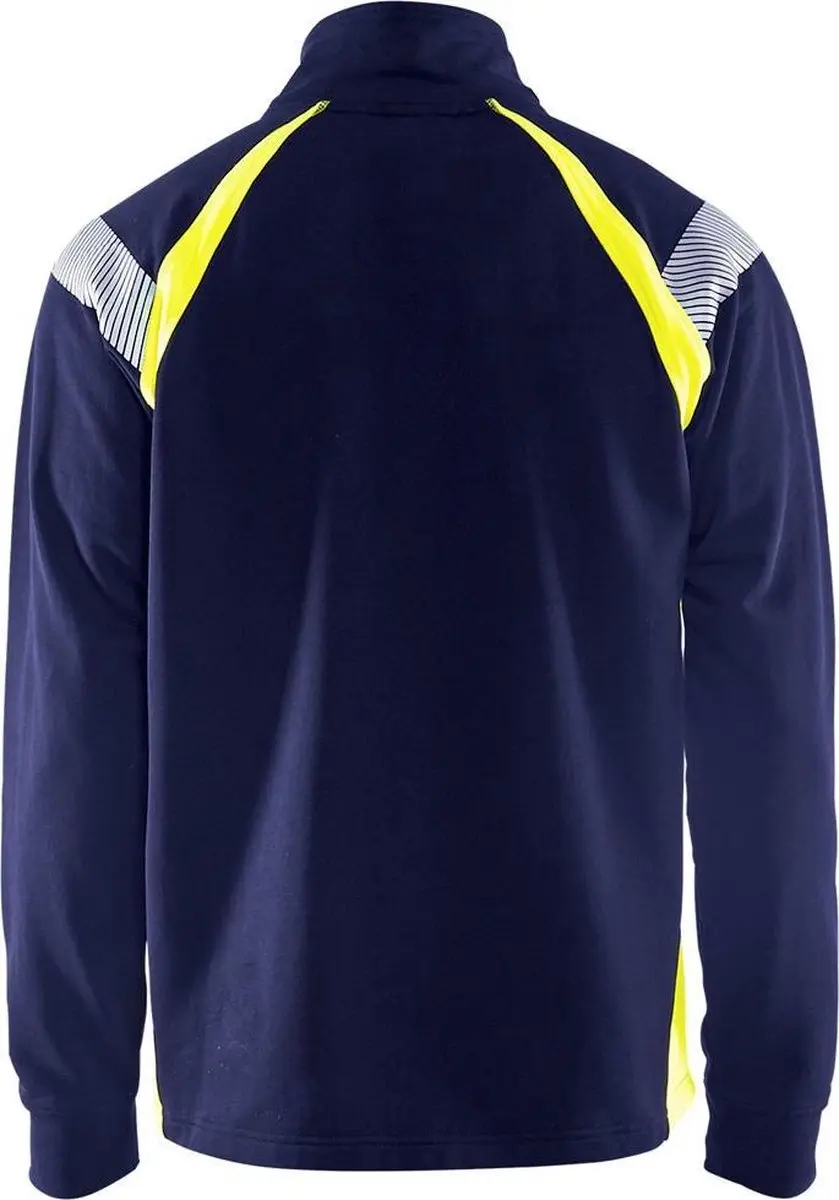 Blåkläder Sweatshirt Visible 3432-1158 - Marine/High Vis Geel S