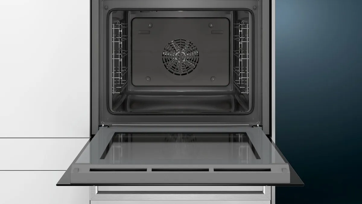 Siemens iQ300 HB334ABS Oven 60cm - 71L - 5 Inslaghoogtes - Zwart/Roestvrijstaal
