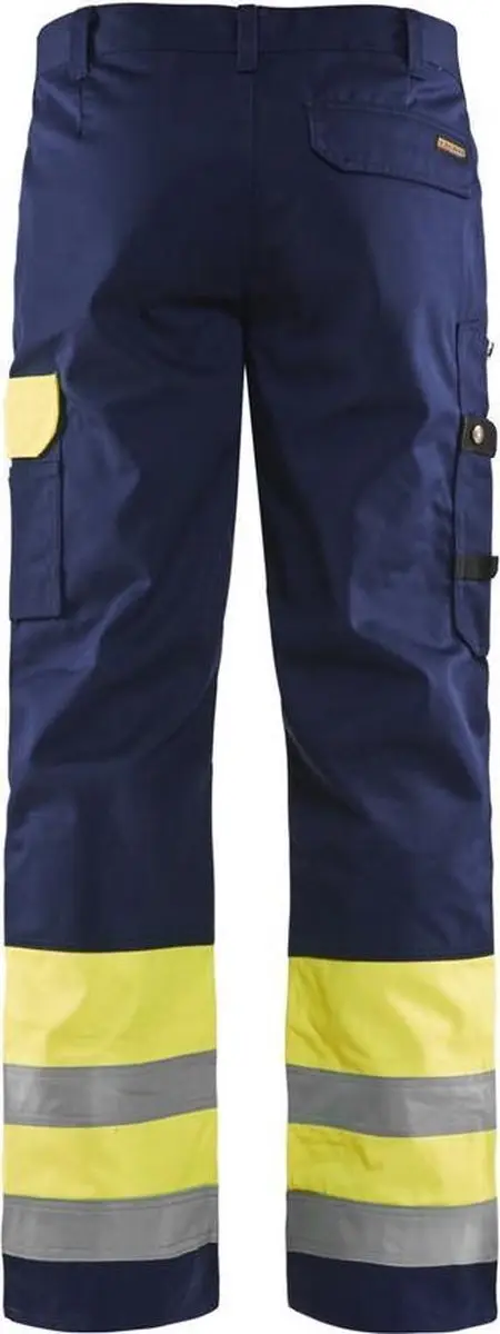 Blåkläder Werkbroek High Vis 1584-1860 C62 - Geel/Marineblauw