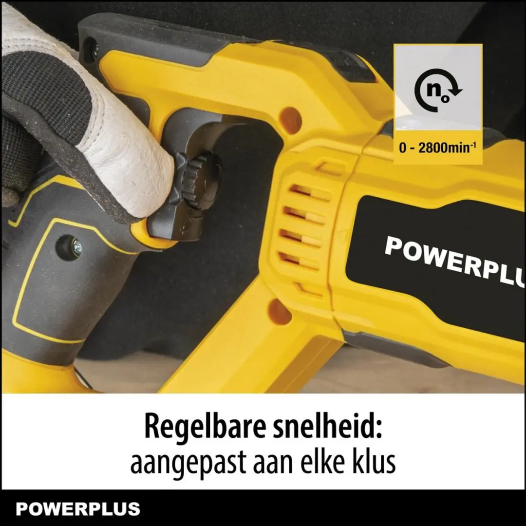 Powerplus POWXBOX022 Elektrische Reciprozaag - 710W - 6 Zaagsnelheden