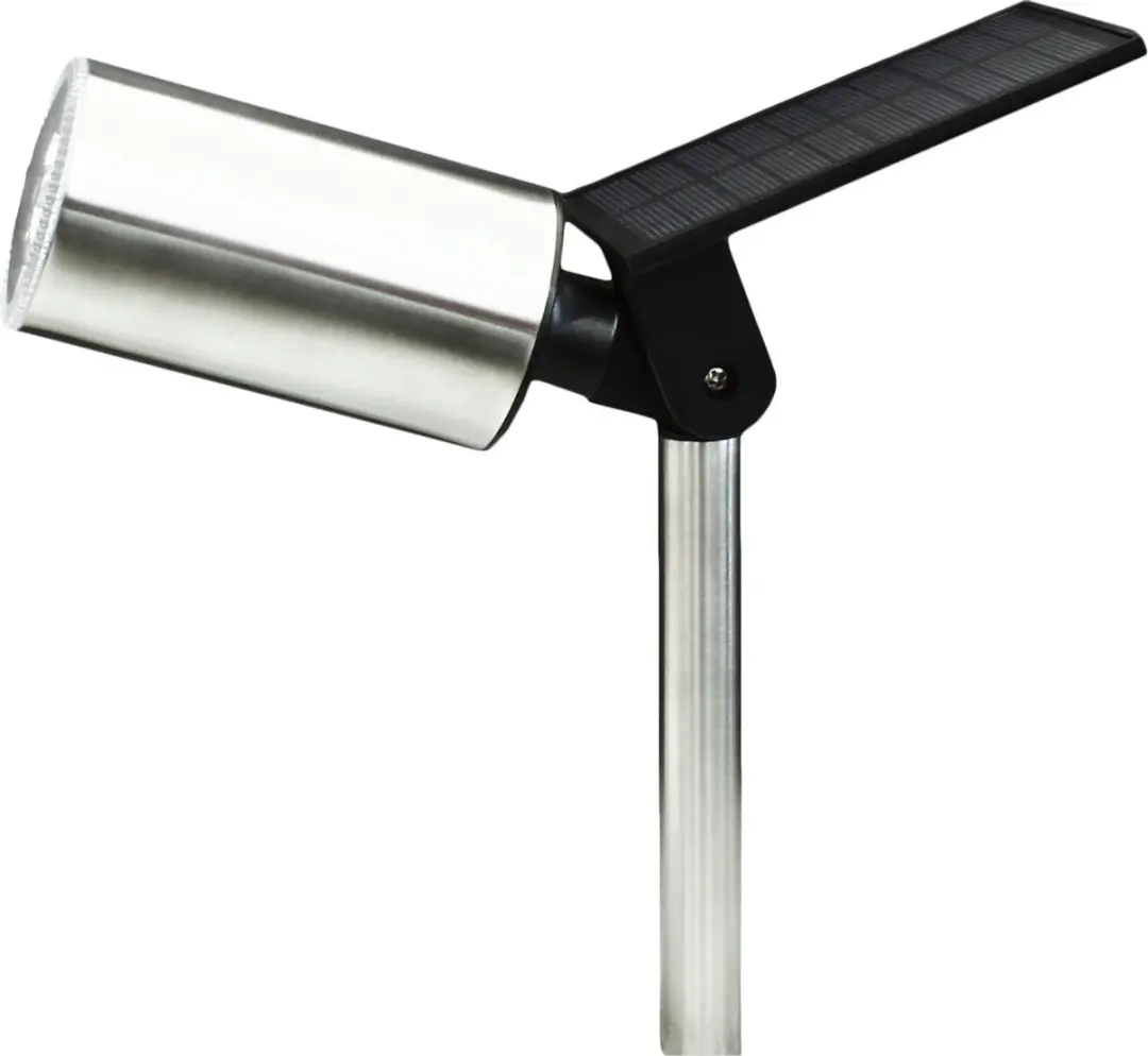 Powerplus Swan Solar Tuinspot 6 LED - 20cm - Warmwit 2300K - RVS