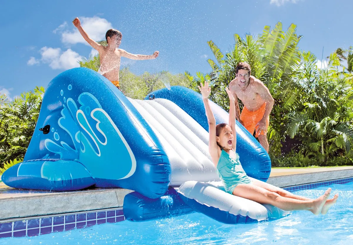 Intex Kool Splash Water Glijbaan 58849NP - Blauw/Wit - afbeelding 4 van 6
