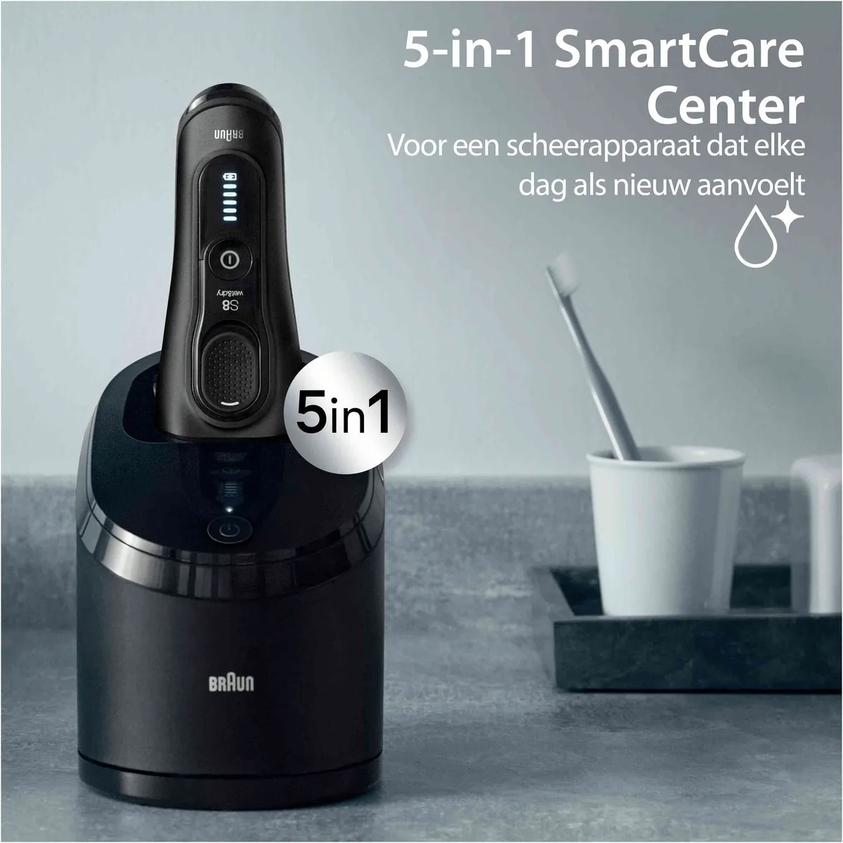 Braun Series 8 8560cc Scheerapparaat - 4 Mesjes - Zwart