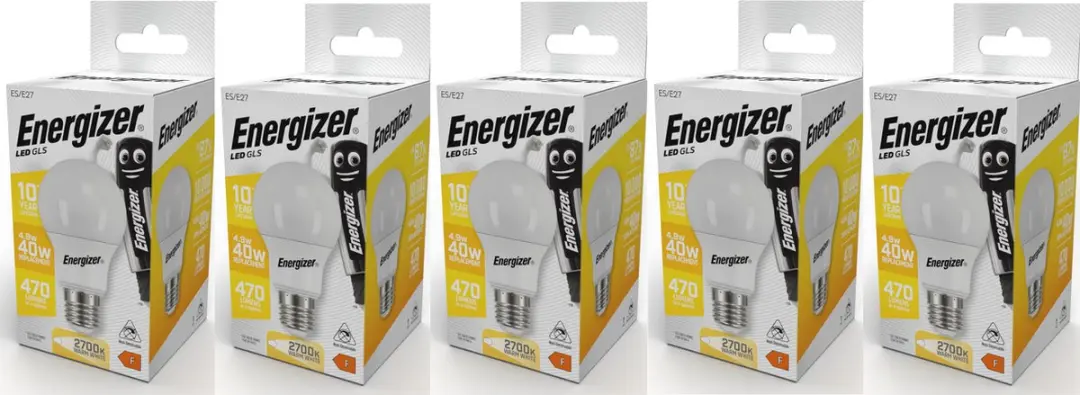 Energizer LED Lamp E27 5W Warmwit - 5 Stuks - Mat