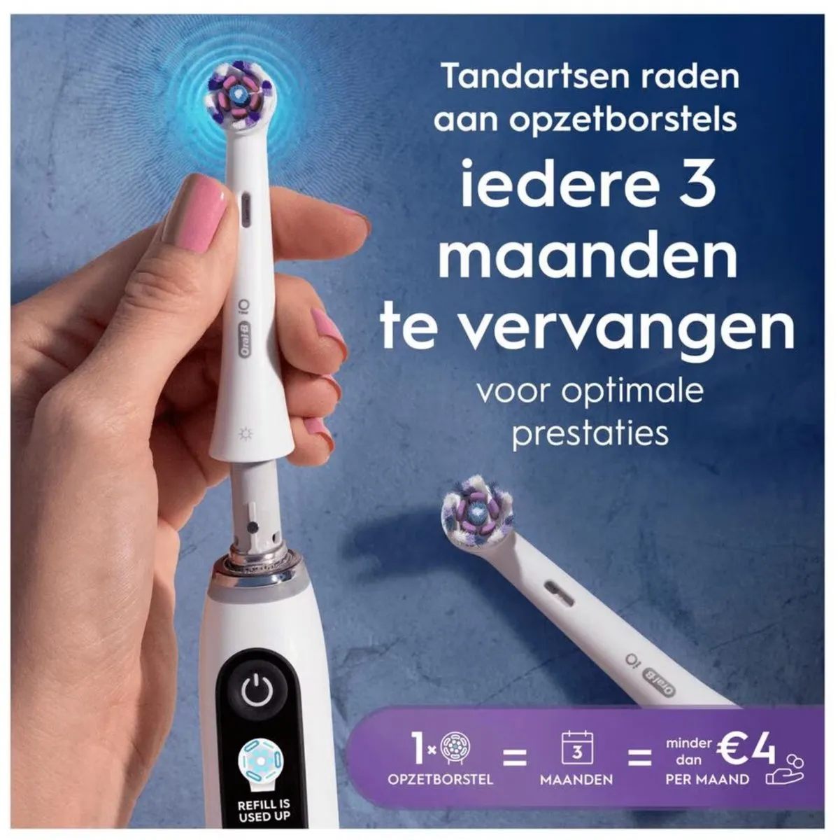 Oral-B iO Radiant White Opzetborstels - 2 Stuks - afbeelding 6 van 6