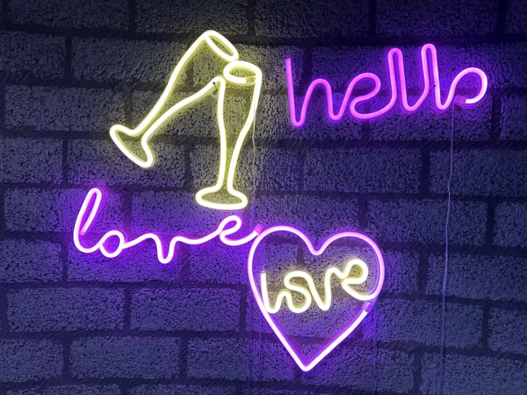 Impuls LED Wandlampen Neon Set