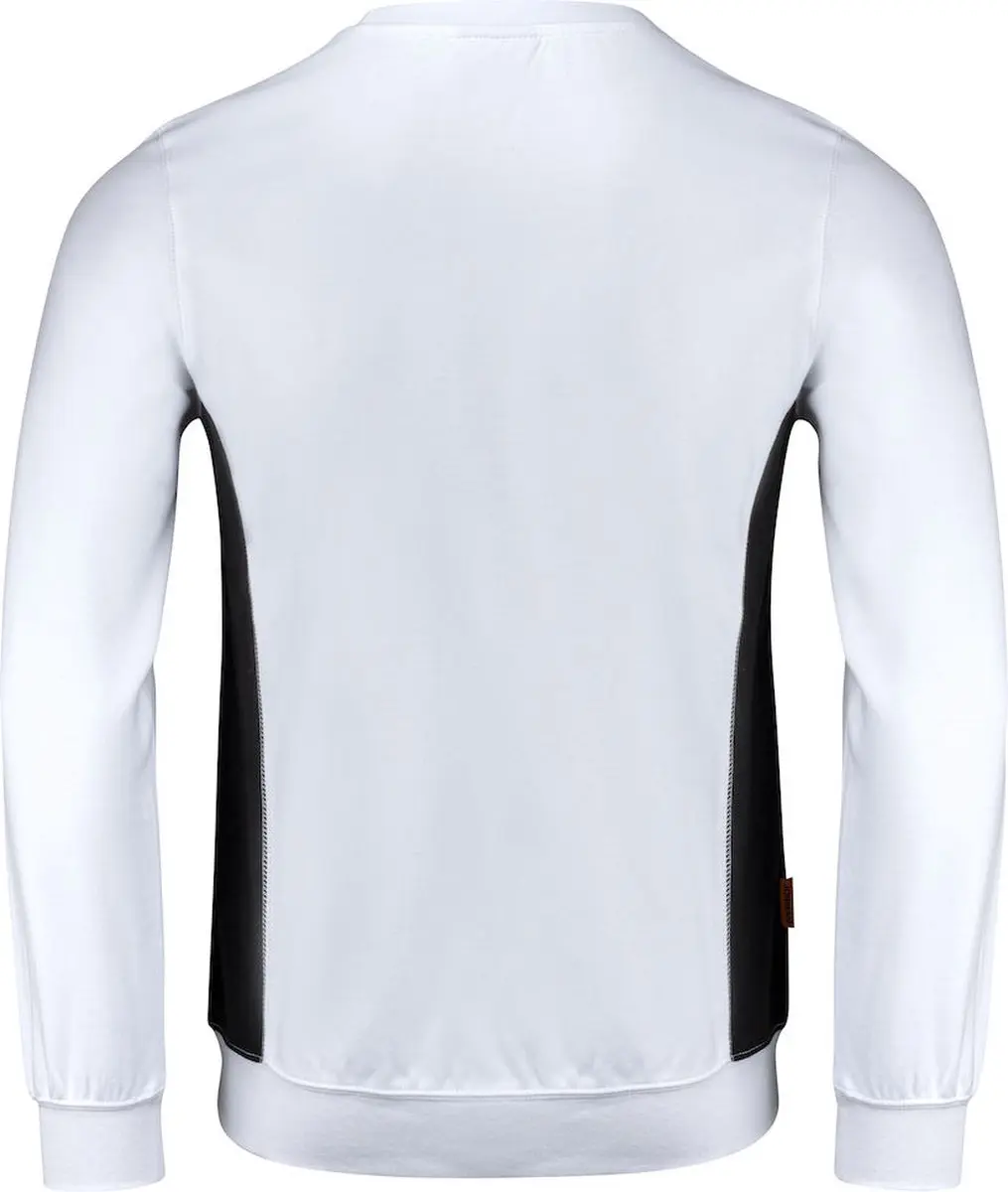 Jobman 5402 Roundneck Sweatshirt 65540220 - Wit/Zwart - L
