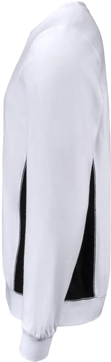 Jobman 5402 Roundneck Sweatshirt 65540220 - Wit/Zwart - L
