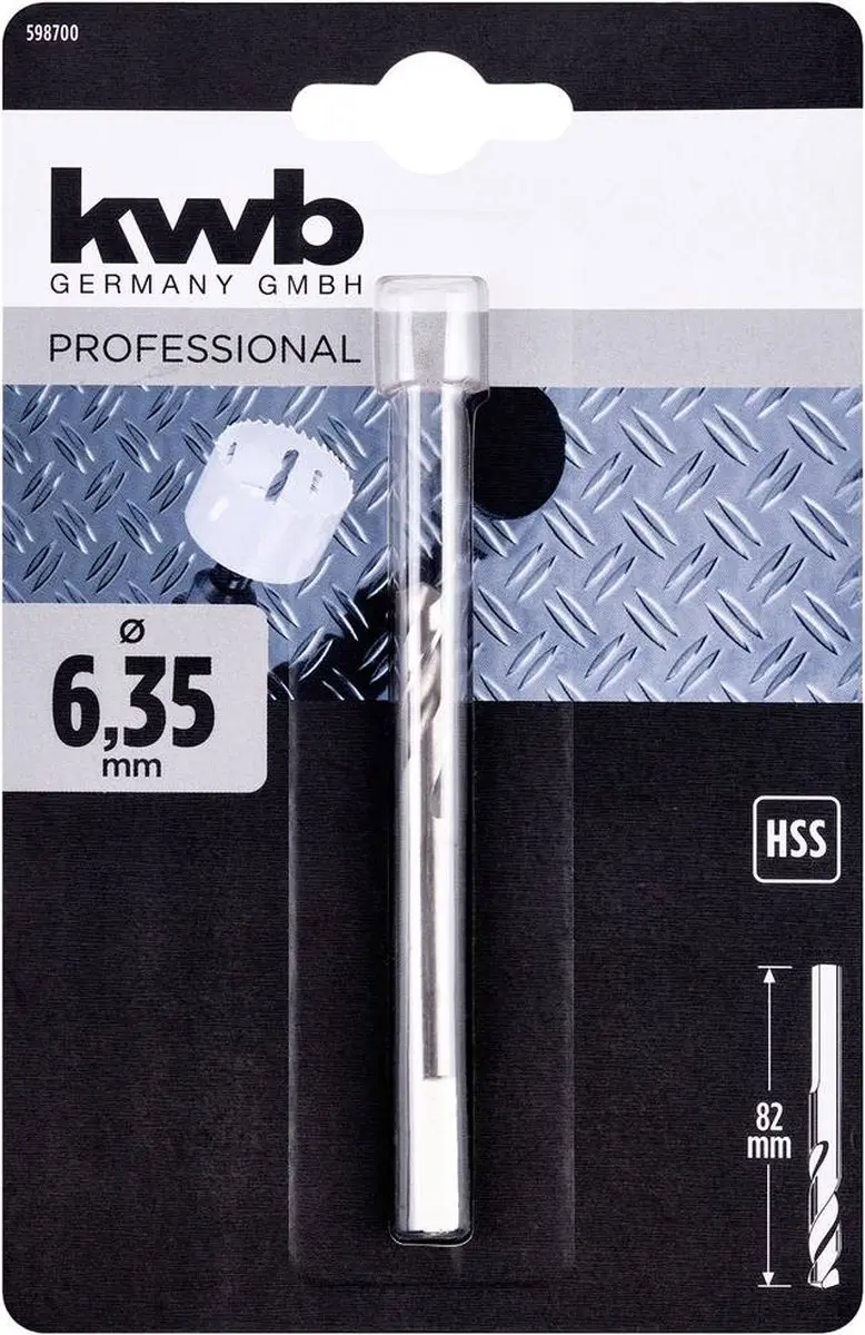 KWB Centreerboor HSS 6.35mm - Metaal