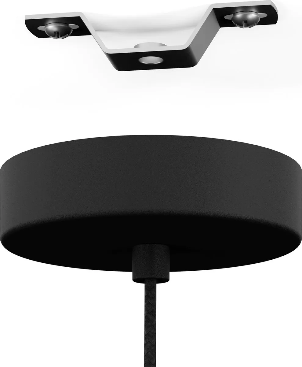 Eglo Ikeston Hanglamp E27 - Ø28cm - Zwart
