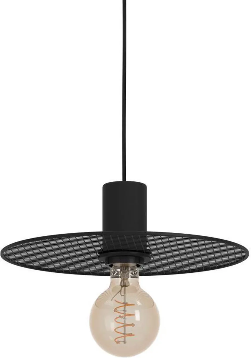 Eglo Ikeston Hanglamp E27 - Ø28cm - Zwart