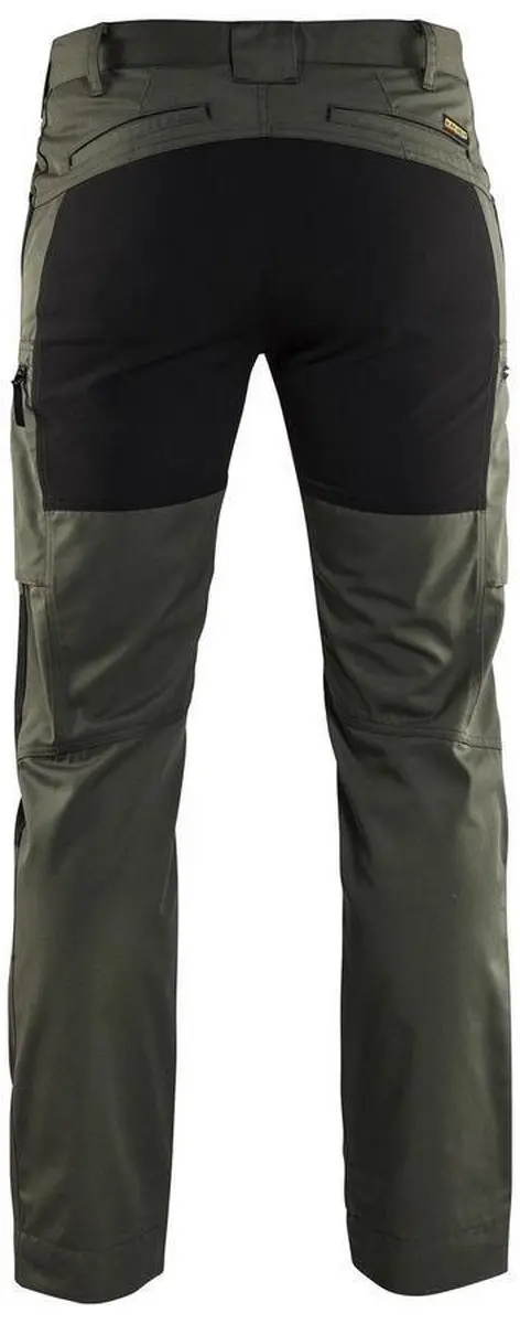 Blåkläder Service Werkbroek 1459-1845 - D120 - Army Groen/Zwart - afbeelding 6 van 6
