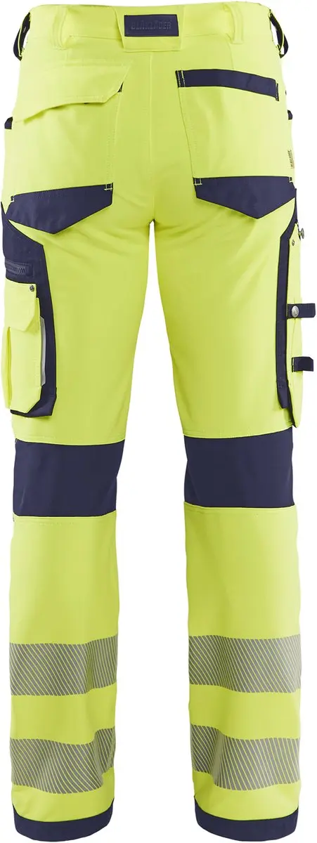 Blåkläder High Vis Werkbroek 1197-1642 - 48 - Geel/Marineblauw