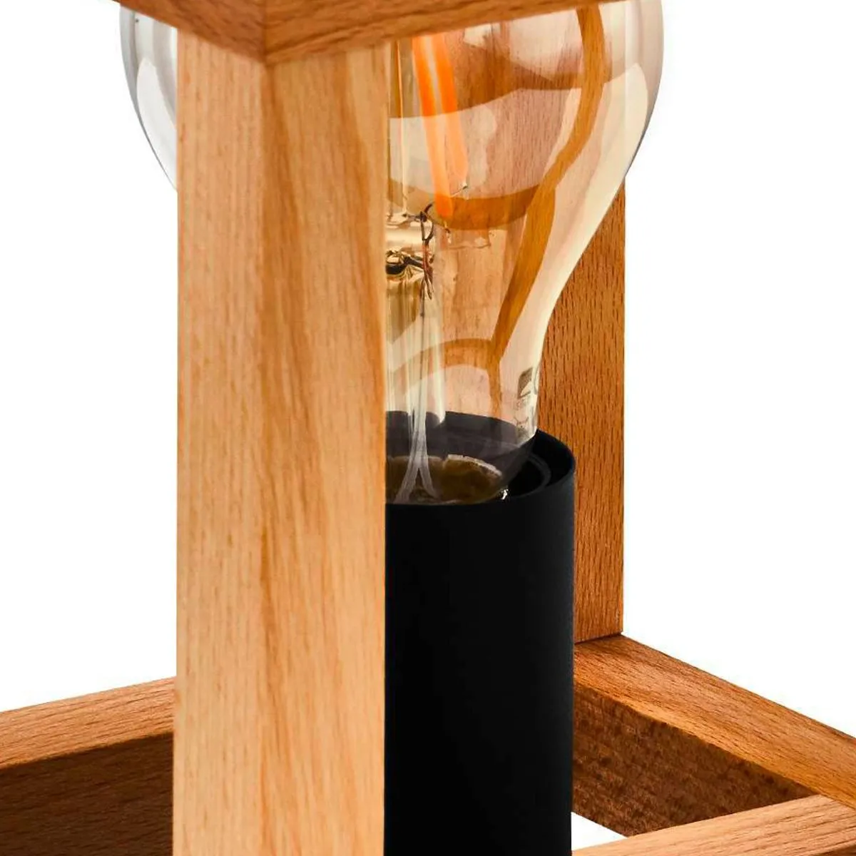 Eglo Blackcrown 1 Tafellamp E27 - 20cm - Zwart/Bruin