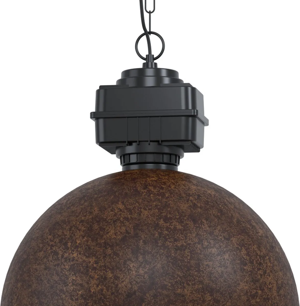 Eglo Rockingham Hanglamp E27 Ø53cm - Zwart/Bruin